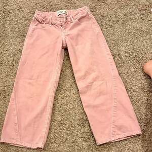 Abercrombie Kids Low Rise Baggy Jeans, Pink Denim - Size 5/6